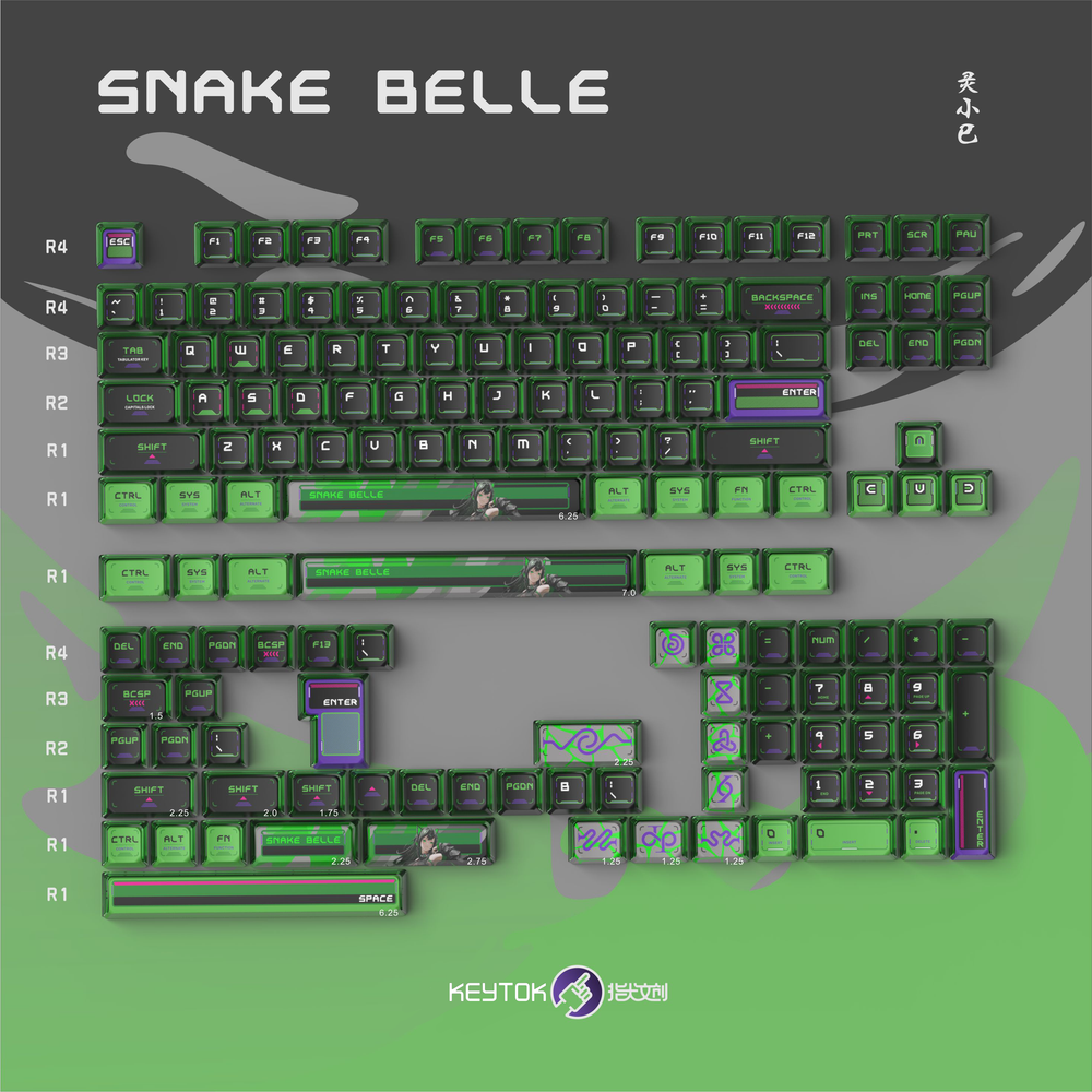 Snake Keycaps Keycap Sets – KeyTok